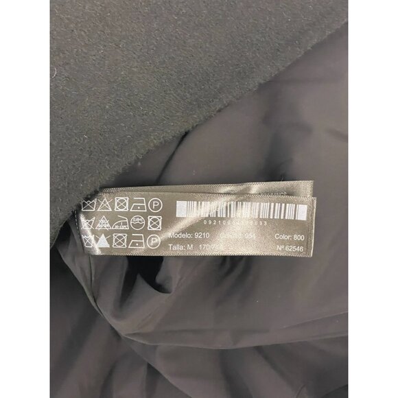 Massimo Dutti Womens Mini Dress Medium Black Beaded Prom Semi Wool 9210/954 NWT - Picture 12 of 16